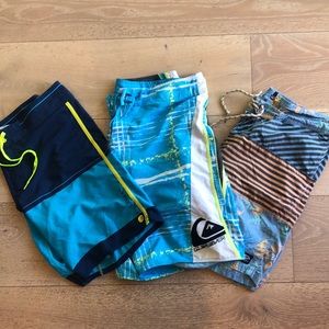 3 pairs of Men’s board shorts. All sized 36.
